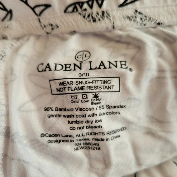 NWT Caden Lane Color Me Dinosaur Bamboo Viscose Pajama Set, Size 9/10 Kids - Picture 6 of 7
